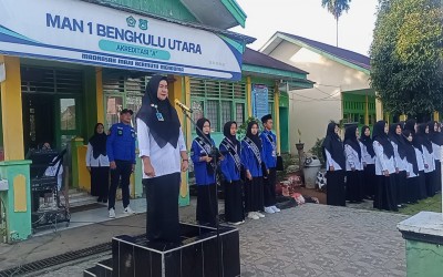 Upacara Perdana Sambut Tahun Ajaran Baru di MAN 1 Bengkulu Utara